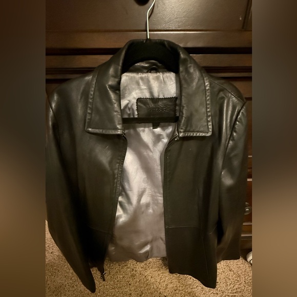 Vintage Guess Black Leather Outerwear - Picture 3 of 6